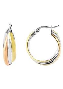 Adelia&acute;s Paar Creolen ADELIA ́S "Damen Creolen aus poliertem Edelstahl &Oslash; 20 mm", gold, Ohrringe, Damen, Damen, Edelstahl