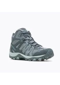 Wanderschuh Merrell "ACCENTOR 3 MID WP", Damen, Gr. 38,5, grau (monument), Leder, Textil, Schuhe Wanderschuh, wasserdicht
