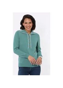 Troyer Casual Looks "Pullover", Damen, Gr. 52, gr&uuml;n (jade), 100% Polyester, unifarben, Pullover Troyer