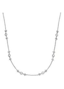 Kette ohne Anh&auml;nger Emporio Armani "Schmuck Geschenk Silber 925 Halsschmuck", silber (silberfarben, kristallwei&szlig;), Halsketten, Damen, Silber 925 (Sterlingsilber), L: 45 B: 1mm, mit Zirkonia (synth.), B:1mm