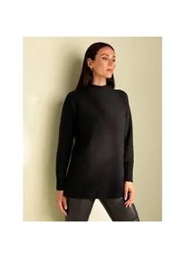 Rollkragenpullover Heine "Rollkragenpullover", Damen, Gr. 40, schwarz, 50% Viskose, 28% Polyester, 22% Polyamid, unifarben, Pullover Rollkragenpullover