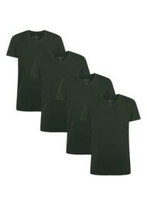 T-Shirt Bamboo basics "T-Shirt VELO 4er Pack", Damen, Gr. M, gr&uuml;n, Obermaterial: 68% Viskose CV. 28% Baumwolle CO. 4% Elasthan EL., Shirts T-Shirt