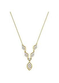 Collier Lady, silber (silber vergoldet 925), Halsketten, Damen, Silber 925 (Sterlingsilber), Collier