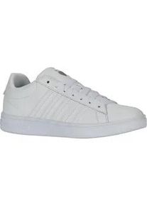Sneaker K-Swiss "COURT TIEBREAK II", Damen, Gr. 42, wei&szlig; (wei&szlig;, wei&szlig;, wei&szlig;), Leder, Schuhe Sneaker
