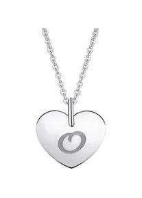 Kettenanh&auml;nger ONE ELEMENT "Herz Herz", silber, Schmuckanh&auml;nger, Damen, O, Gold Wei&szlig;gold 333, Gold, Wei&szlig;gold 333, Kettenanh&auml;nger, Zart & emotional &ndash; ein Geschenk, das von Herzen kommt