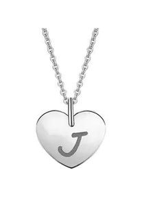 Kettenanh&auml;nger ONE ELEMENT "Herz Herz", silber, Schmuckanh&auml;nger, Damen, J, Gold Wei&szlig;gold 333, Gold, Wei&szlig;gold 333, Kettenanh&auml;nger, Herz mit Bedeutung &ndash; eine feine Geschenkidee f&uuml;r viele Anl&auml;sse