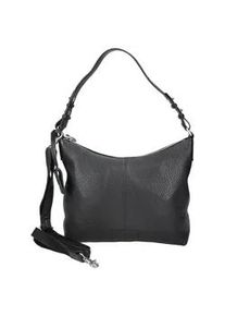 Henkeltasche Burkely "Burkely Taschen Glattleder", Damen, Gr. onesize, schwarz, Glattleder, Taschen