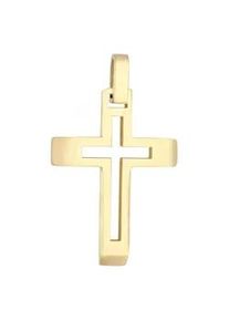 Adelia&acute;s Kettenanh&auml;nger ADELIA ́S "zeitloser Kreuz Anh&auml;nger aus Edelstahl", schwarz, Schmuckanh&auml;nger, Damen, Edelstahl, Kettenanh&auml;nger