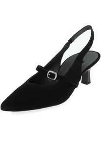 Pumps Paul Green "Paul Green Pumps Veloursleder", Damen, Gr. 37,5, schwarz, Veloursleder, Schuhe Pumps