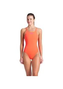 Badeanzug arena "Swim Pro Solid", Damen, Gr. 34, N-Gr, rot (bright coral), Obermaterial: 100% Polyester, Badeanz&uuml;ge Badeanzug