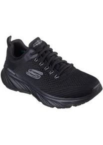 Sneaker Skechers "EDGERIDE", Herren, Gr. 40, schwarz (schwarz, schwarz), Textil, Schuhe Sneaker, Freizeitschuh, Trainingsschuh, Schn&uuml;rschuh mit RELAXED FITTM