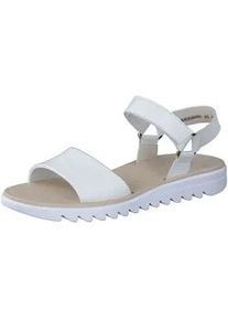 Riemchensandale Paul Green "Paul Green Sandalen Glattleder", Damen, Gr. 40, wei&szlig;, Glattleder, Schuhe Riemchensandale