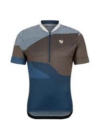 Radtrikot Ziener "NEMIC-Z", Herren, Gr. 60, blau (hale navy), Obermaterial: 100% Polyester; Obermaterial 2: 90% Polyester, 10% Elasthan, Trikots