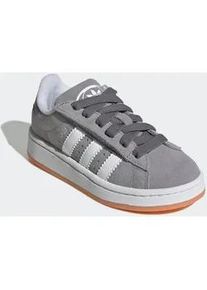 Sneaker Adidas ORIGINALS "CAMPUS 00S COMFORT CLOSURE ELASTIC LACE KIDS", M&auml;dchen, Gr. 33, grau (grau three, ftwr wei&szlig;, ftwr wei&szlig;), Leder, Schuhe Sneaker, f&uuml;r Kinder & Jugendliche