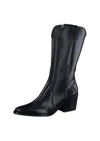 Stiefel Paul Green "Paul Green Stiefel Glattleder", Damen, Gr. 38,5, schwarz, Glattleder, Schuhe Stiefel