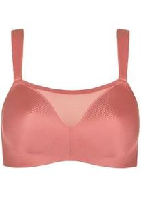 Sport-BH LISCA "Sport BH ohne B&uuml;gel Lifestyle", Damen, Gr. 90, Cup D, rosa (rose porcelain), Stoff, Obermaterial: 80% Polyamid PA. 20% Elasthan EL., BHs Sport-BH