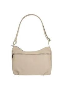 Shopper Samantha Look, Damen, Gr. B/H/T: 29cm x 22cm x 13cm onesize, beige, Leder, leicht gl&auml;nzend, unifarben, Taschen Shopper, echt Leder, Made in Italy