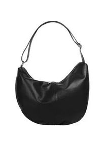 Shopper Samantha Look, Damen, Gr. B/H/T: 29cm x 24cm x 14cm onesize, schwarz, Leder, leicht gl&auml;nzend, unifarben, Taschen Shopper, echt Leder, Made in Italy