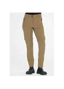 Outdoorhose WHISTLER "Gerd", Damen, Gr. 42, EURO-Gr&ouml;&szlig;en, gr&uuml;n (dunkelgr&uuml;n), 92% Polyester, 8% Elasthan, unifarben, lang, Hosen Outdoorhose, im funktionalen und vielseitigen Zip-Off-Design