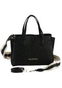 Shopper Valentino BAGS "SHOPPING PANSY", Damen, Gr. B/H/T: 30cm x 23cm x 14cm, schwarz (nero), Polyurethan, Taschen Shopper, Henkeltasche, Schultertasche, Umh&auml;ngetasche