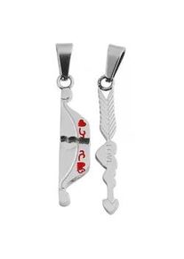 Adelia&acute;s Kettenanh&auml;nger ADELIA ́S "stylischer Schmuck Anh&auml;nger aus Edelstahl", rot, Schmuckanh&auml;nger, Damen, Edelstahl, Kettenanh&auml;nger