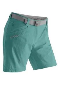 Funktionsshorts Maier Sports "Lulaka Shorts", Damen, Gr. 40, Normalgr&ouml;&szlig;en, blau (mittelblau), 90% Polyamid, 10% Elasthan, Hosen, Damen Shorts, kurze Wanderhose, Outdoorhose mit 4 Taschen, Regular Fit