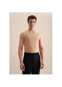 Pullunder Seidensticker "Schwarze Rose", Damen, Gr. XL, beige (nude), 95% Baumwolle, 5% Elasthan, unifarben, tailored fit, V-Ausschnitt, Pullover Pullunder, Ohne Arm V-Neck Uni