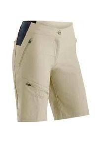 Outdoorhose Maier Sports "Inara Short Vario", Damen, Gr. 40, Normalgr&ouml;&szlig;en, braun (hellbraun), 90% Polyamid, 10% Elasthan, Hosen Outdoorhose, Damen Shorts, kurze Wanderhose, Outdoor-Hose, 4 Taschen, Regular Fit