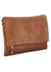 Umh&auml;ngetasche Vivance "Clutch", Damen, Gr. B/H/T: 30cm x 19cm, braun (camel), Lederimitat, unifarben, Taschen Umh&auml;ngetasche, Abendtasche, Minibag, Handtasche, Schultertasche, Crossbody Bag VEGAN