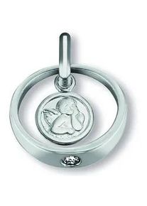 Kettenanh&auml;nger ONE ELEMENT "Zirkonia Taufring Zirkonia Taufring", silber, Schmuckanh&auml;nger, M&auml;dchen, Silber 925 (Sterlingsilber), Kettenanh&auml;nger, Feine Gestaltung &ndash; ein Sinnbild mit ruhiger Eleganz