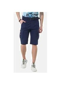Cipo & Baxx Jeansbermudas CIPO & BAXX "Bermuda & Short", Herren, Gr. 38, Normalgr&ouml;&szlig;en, blau (navyblau), 97% Baumwolle, 3% Elasthan, unifarben, regular fit kurz, Jeans, mit praktischen Beintaschen, CK265