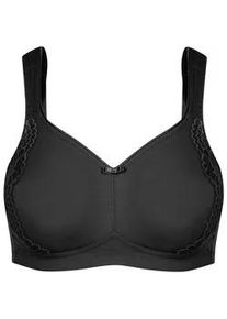 Minimizer-BH SuSa "Minimizer ohne B&uuml;gel London", Damen, Gr. 80, Cup G, schwarz, Obermaterial: 76% Polyamid PA. 24% Elasthan EL., BHs Minimizer-BH