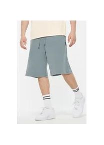 Bermudas Harlem Soul, Herren, Gr. L, Normalgr&ouml;&szlig;en, blau (fog blau), Sweatware, Material: 100% Baumwolle, unifarben, relaxed fit knielang, Hosen Bermudas, mit Elastikbund und Kordel