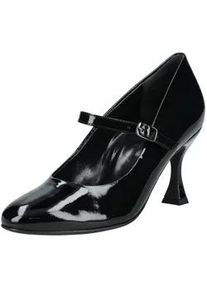 Pumps Paul Green "Paul Green Pumps Leder", Damen, Gr. 38,5, schwarz (schwarz lack), Leder, Schuhe Pumps