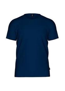 T-Shirt TRIGEMA "TRIGEMA Essential Tee", Damen, Gr. M, blau (night, blau), Single Jersey, 48% Baumwolle, 48% Micromodal, 4% Elastan, Basic, Rundhals, Shirts T-Shirt