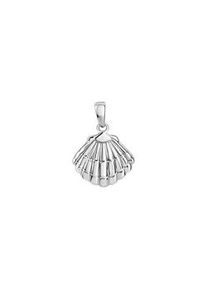 Kettenanh&auml;nger Vivance "925/- Sterling Silber rhodiniert Muschel", wei&szlig;, Schmuckanh&auml;nger, Damen, one-size, Silber 925 (Sterlingsilber), 1,3 g, Kettenanh&auml;nger