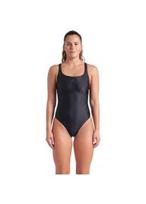 Badeanzug arena "W arena SOLID SWIMSUIT CONTROL PRO BACKB", Damen, Gr. 44, N-Gr, schwarz (schwarz, schwarz), Obermaterial: 82% Polyester, 18% Elasthan, Badeanz&uuml;ge Badeanzug
