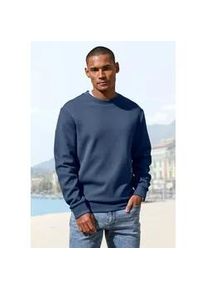 Sweatshirt John Devin, Herren, Gr. XXL (60/62), blau, Obermaterial: 83% Baumwolle, 16% Polyester, 1% Elasthan, regular fit, Rundhals, angesetztes B&uuml;ndchen, Sweatshirts Sweatshirt, Pullover aus Struktur-Qualit&auml;t