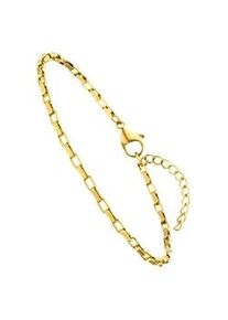 Armband Jobo "Kastenarmband Kastenkette", gold (goldfarben), Armb&auml;nder, Damen, 20cm, Edelstahl, Armband, Edelstahl goldfarben 17-20 cm