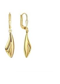 Paar Ohrh&auml;nger Vivance "375/- Gelbgold glanz/matt", gelb, Ohrringe, Damen, one-size, Gold