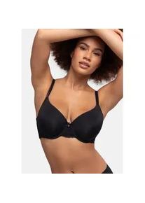 B&uuml;gel-BH Dorina "Adele", Damen, Gr. 90, Cup D, schwarz, Obermaterial: 58% Polyamid, 25% Polyester, 17% Elasthan, unifarben, bequem, BHs B&uuml;gel-BH, mit vorgeformten K&ouml;rbchen