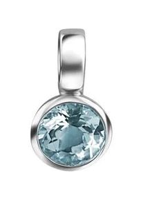 Kettenanh&auml;nger Vivance "925/- Sterling Silber rhodiniert synth. Spinell", wei&szlig;, Schmuckanh&auml;nger, Damen, one-size, Silber 925 (Sterlingsilber), 1,7 g, Kettenanh&auml;nger