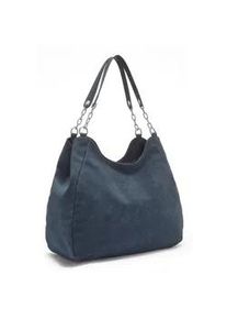 Henkeltasche Vivance "Schultertasche", Damen, Gr. B/H/T: 34cm x 30cm x 16cm, blau, Lederimitat, unifarben, Taschen, Damentasche, Shopper, Einkaufstasche, Handtasche VEGAN