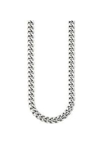 Edelstahlkette Bruno Banani "Schmuck Geschenk Halsschmuck Halskette", silber (edelstahlfarben), Halsketten, Damen, Edelstahl, L: 55 B: 7mm, Edelstahlkette, B:7mm