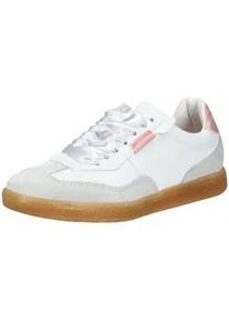 Sneaker Steve Madden "Steve Madden Sneaker Leder/Synthetik", Damen, Gr. 41, wei&szlig; (wei&szlig;, pink), Leder, Synthetik, Schuhe Sneaker