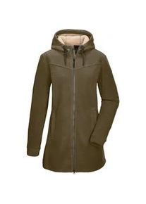 Fleecejacke "GW 82 WMN FLC PRK", Damen, Gr. 42, schlamm, Oberseite: 100% Polyester;R&uuml;ckseite: 100% Polyester, G.I.G.A. DX BY KILLTEC, Jacken Fleecejacke, Fleeceparka mit Teddyfell, 2-Wege-Rei&szlig;verschluss, verstellbare Kapuze