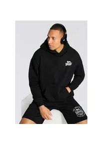 Kapuzensweatshirt Lonsdale "GATESHAW", Herren, Gr. 3XL, schwarz-wei&szlig; (schwarz, wei&szlig;), Obermaterial: 60% Baumwolle, 40% Polyester, Sweatshirts