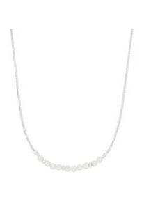 Kette mit Anh&auml;nger s.Oliver "2039710", silber (silberfarben, kristallwei&szlig;), Halsketten, Damen, Silber 925 (Sterlingsilber), L: 45 B: 1,5mm, mit Stein (synth.), B:1,5mm