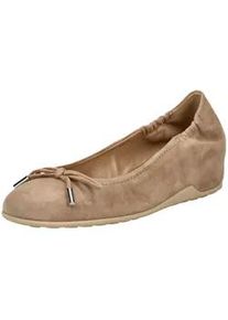 H&ouml;gl Keilpumps H&Ouml;GL "H&ouml;gl Pumps Veloursleder", Damen, Gr. 39, beige (taupe), Veloursleder, Schuhe
