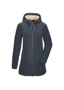 Fleecejacke "GW 82 WMN FLC PRK", Damen, Gr. 42, blau (dunkelblau), Oberseite: 100% Polyester;R&uuml;ckseite: 100% Polyester, G.I.G.A. DX BY KILLTEC, Jacken Fleecejacke, Fleeceparka mit Teddyfell, 2-Wege-Rei&szlig;verschluss, verstellbare Kapuze